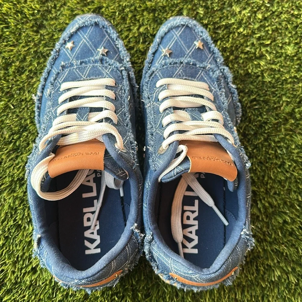 Karl Lagerfeld Meaza Lace up sneaker women’s size 7.5 - Picture 6 of 7